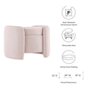 Scarlet Upholstered Performance Velvet Ottoman