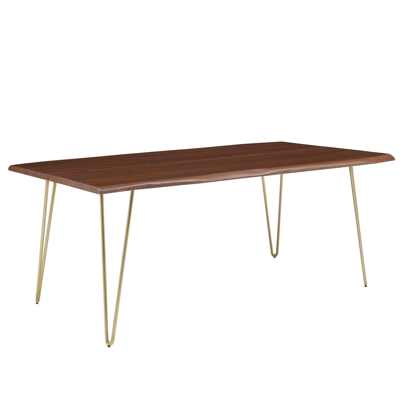 Thatcher 74"  Live Edge Acacia Wood Dining Table