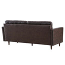 Jackson Tufted Vegan Leather Sofa