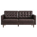 Jackson Tufted Vegan Leather Sofa