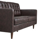 Jackson Tufted Vegan Leather Sofa