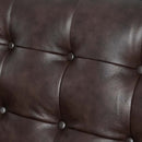 Jackson Tufted Vegan Leather Sofa