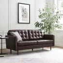 Jackson Tufted Vegan Leather Sofa