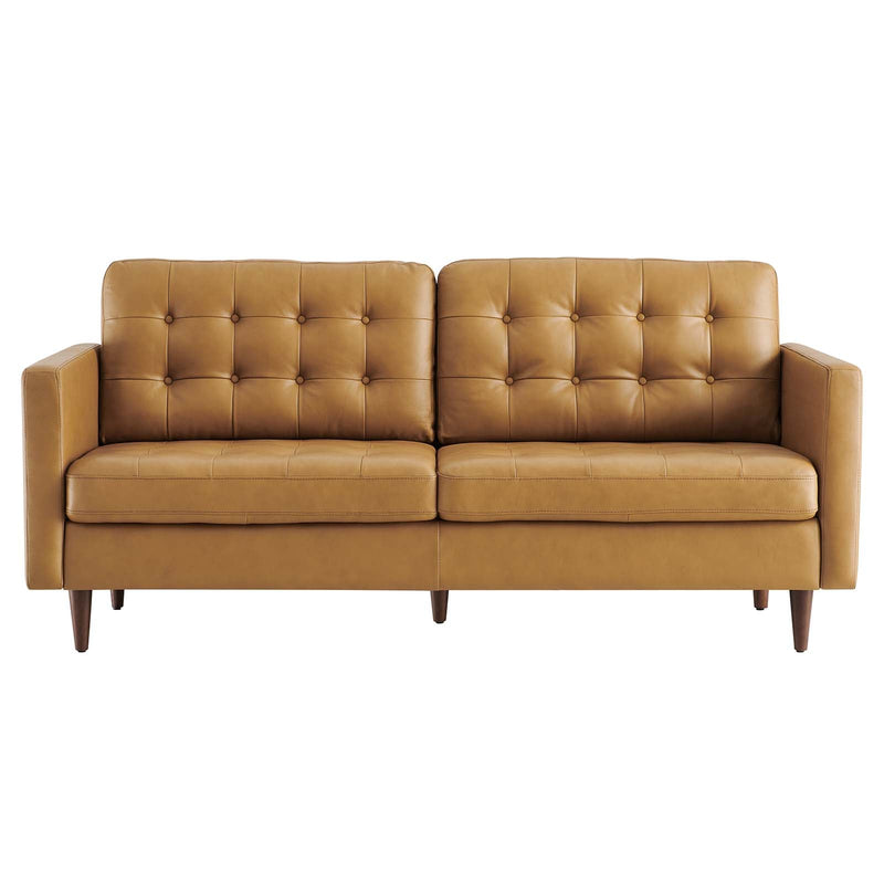 Jackson Tufted Vegan Leather Sofa
