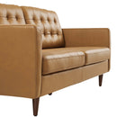 Jackson Tufted Vegan Leather Sofa