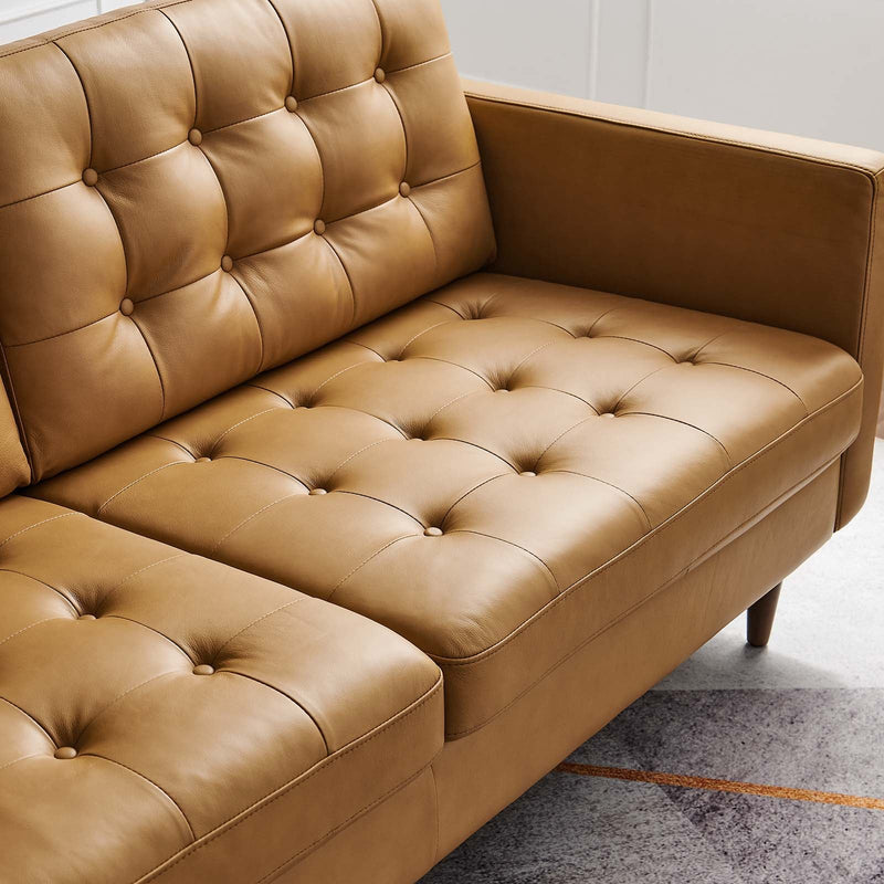 Jackson Tufted Vegan Leather Sofa