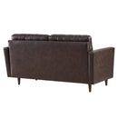 Jackson Tufted Vegan Leather Loveseat