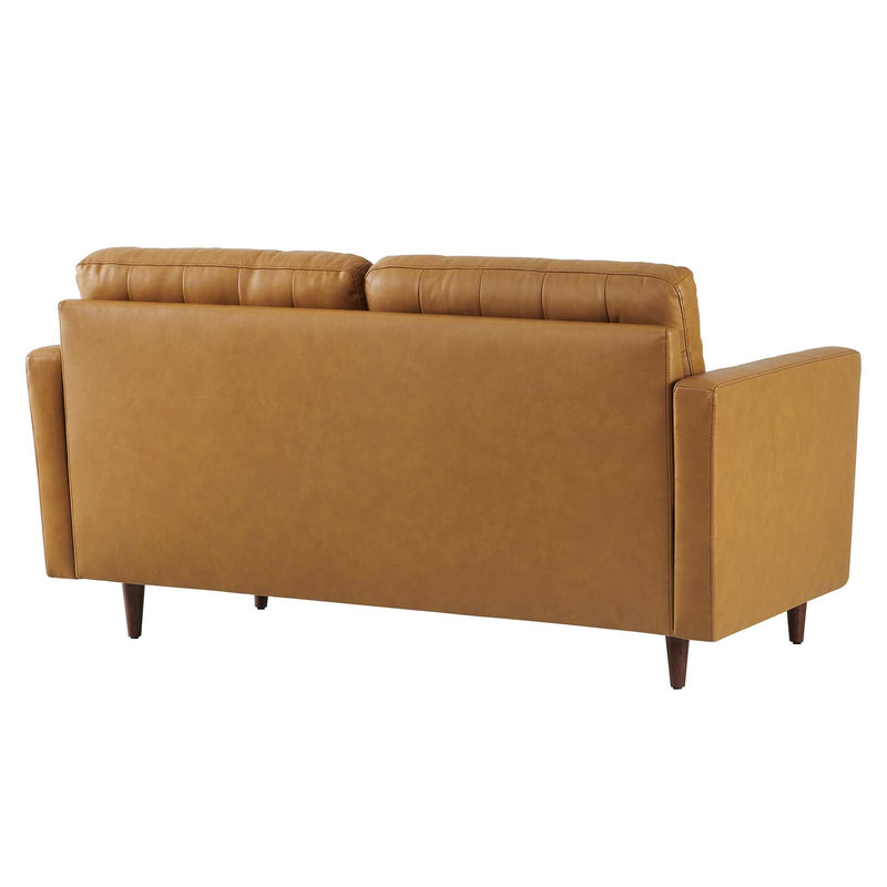 Jackson Tufted Vegan Leather Loveseat
