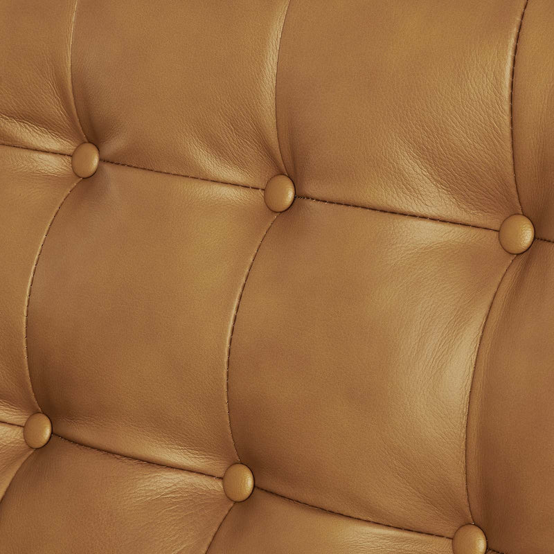 Jackson Tufted Vegan Leather Loveseat