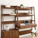 Raul 2-Piece Wood Office Desk and Bookshelf