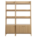 Raul Wood Bookshelves - Set of 2