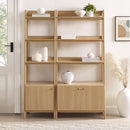 Raul Wood Bookshelves - Set of 2