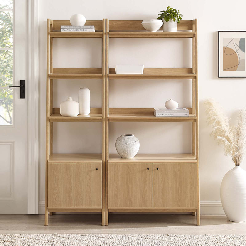 Raul Wood Bookshelves - Set of 2
