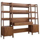 Raul 3-Piece Wood Office Desk and Bookshelf