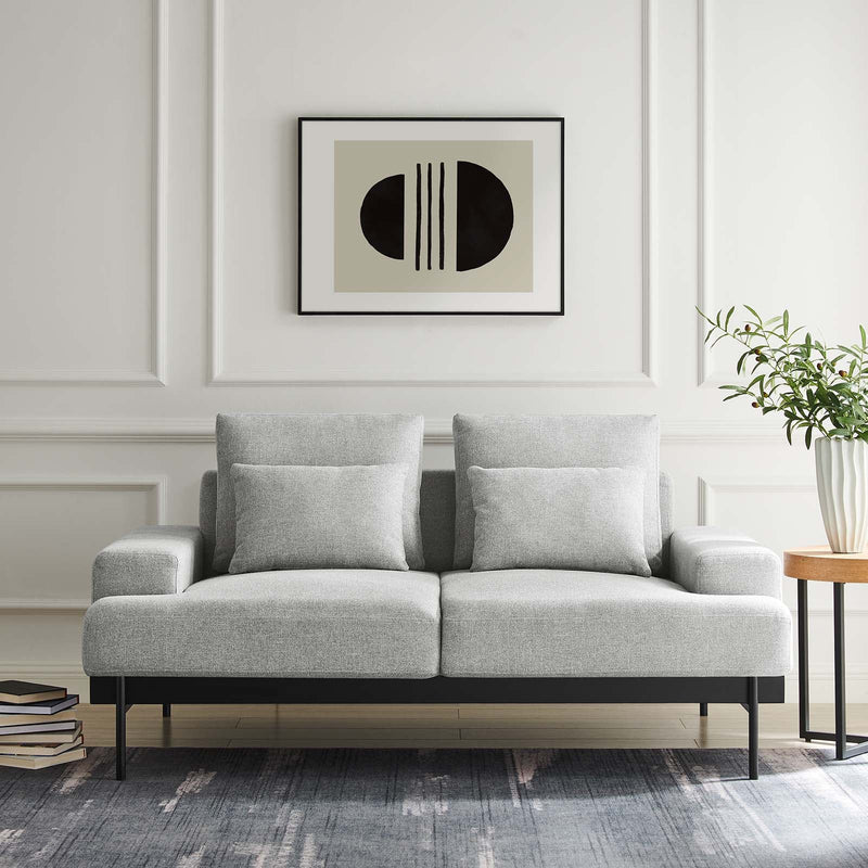 Nicolas Upholstered Fabric Loveseat