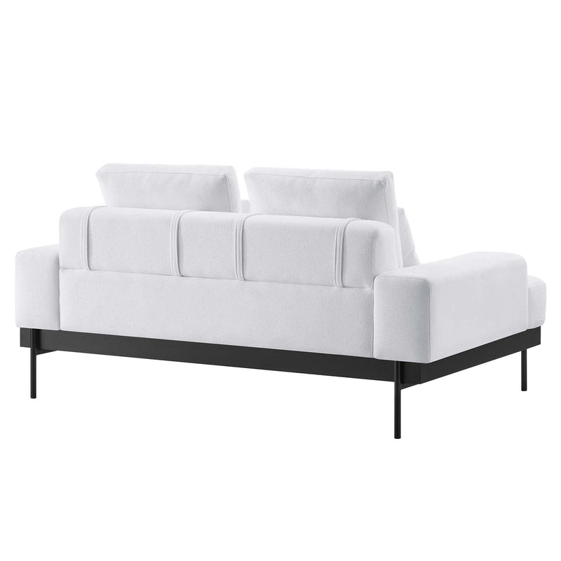 Nicolas Upholstered Fabric Loveseat