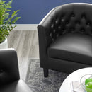 Jamal Upholstered Vinyl Armchair