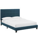 Brianna Tufted Button Upholstered Fabric Platform Bed