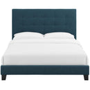 Brianna Tufted Button Upholstered Fabric Platform Bed