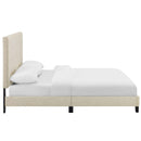 Brianna Tufted Button Upholstered Fabric Platform Bed