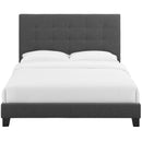Brianna Tufted Button Upholstered Fabric Platform Bed