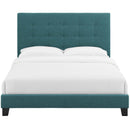 Brianna Tufted Button Upholstered Fabric Platform Bed