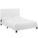 Brianna Tufted Button Upholstered Fabric Platform Bed