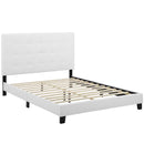 Brianna Tufted Button Upholstered Fabric Platform Bed