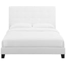 Brianna Tufted Button Upholstered Fabric Platform Bed
