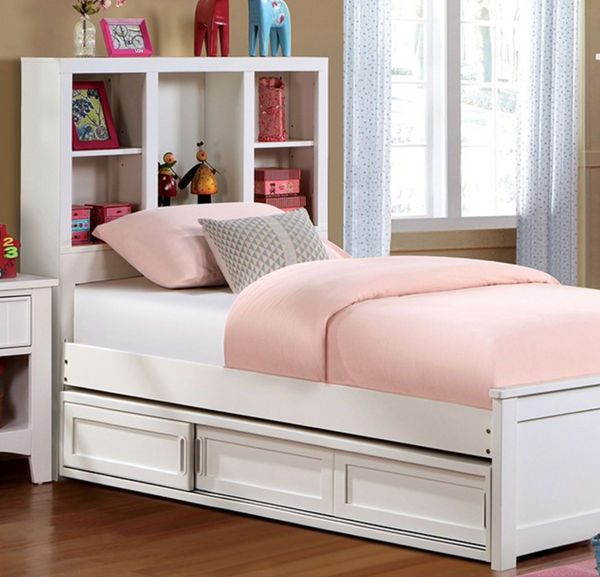 Simply Clean White Wooden Bed