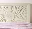 Hand Carved, Laser Etched Solid Wood Bed by Relani - Made in USA