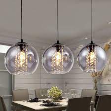 3-Light Black Foyer Pendant