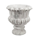 Hand-Carved Marble Flower Planter