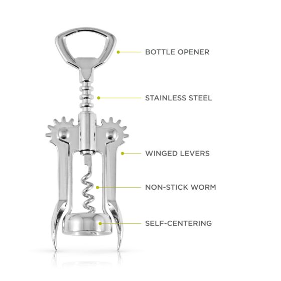 Soar Chrome Winged Corkscrew